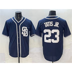 San Diego Padres #23 Fernando Tatis Jr. Navy CONTON Cool Base Stitched Jersey
