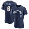 Chicago Cubs #6 Matt Shaw Player Navy CONTON City Connect Limited Elite Home Stitched Jerseys