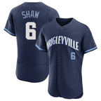 Chicago Cubs #6 Matt Shaw Player Navy CONTON City Connect Limited Elite Home Stitched Jerseys
