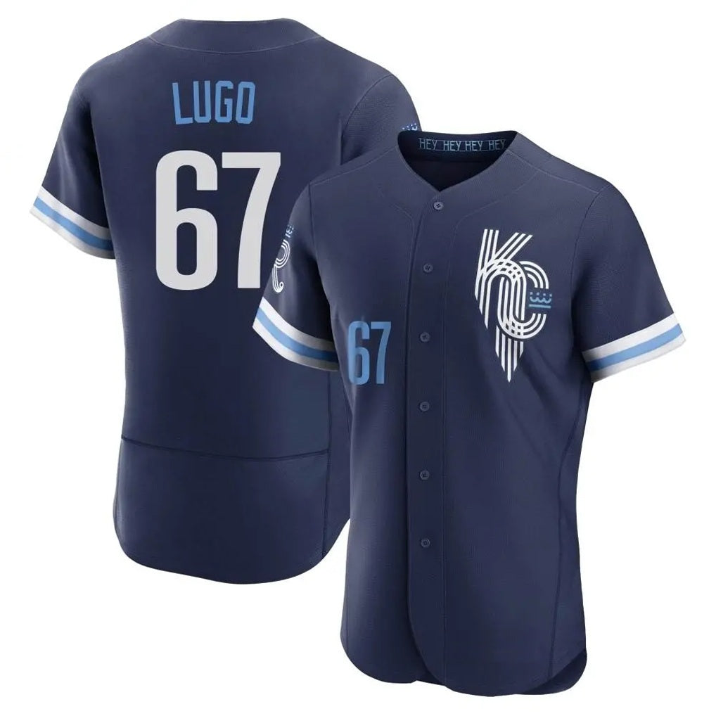 Kansas City Royals #67 Seth Lugo Player Navy CONTON City Connect Limited Elite Home Stitched Jerseys
