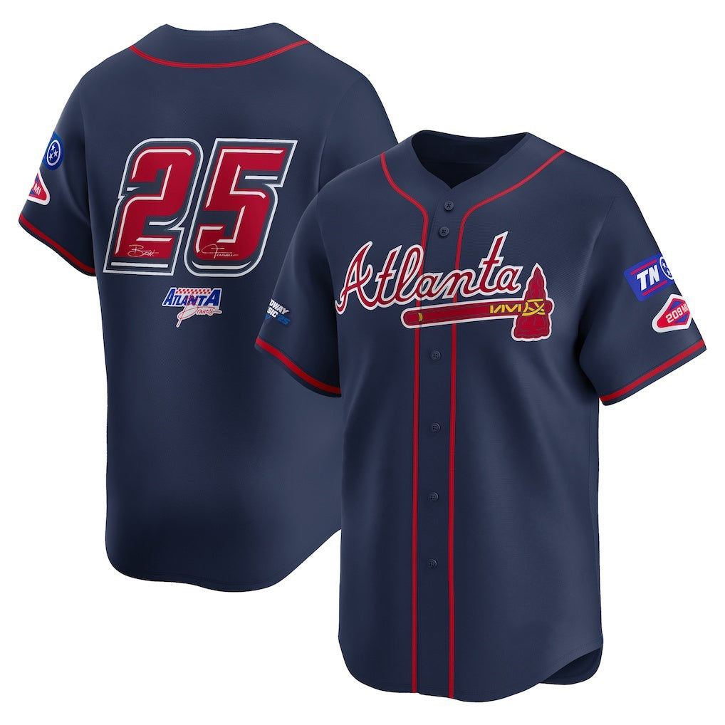 Atlanta Braves #25 Navy CONTON 2025 Speedway Classic Alternate Limited Jersey