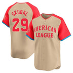 Detroit Tigers #29 Tarik Skubal Player Cream CONTON Limited American League All-Star Game Stitched Jerseys