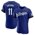Los Angeles Dodgers #11 Roki Sasaki Player Royal CONTON City Connect Elite Home Stitched Jerseys
