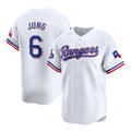 Texas Rangers #6 Josh Jung White CONTON 2023 World Series Champions Stitched Jersey