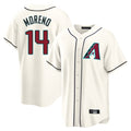 Arizona Diamondbacks #14 Gabriel Moreno Player Cream CONTON Home Game Stitched Jerseys