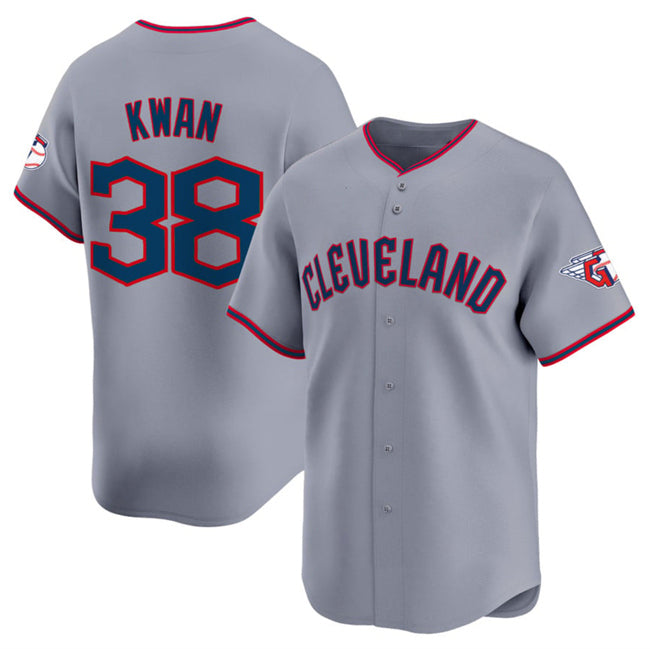 Cleveland Guardians #38 Steven Kwan Gray CONTON 2025 Alternate Limited Stitched Jersey