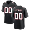 Custom A.Falcons Black CONTON Throwback Game Jersey