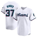 Miami Marlins #37 Anthony Bender Player White CONTON Home Limited Stitched Jerseys