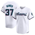 Miami Marlins #37 Anthony Bender Player White CONTON Home Limited Stitched Jerseys
