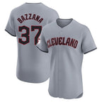Cleveland Guardians #37 Travis Bazzana Player Gray CONTON Road Limited Elite Home Stitched Jerseys