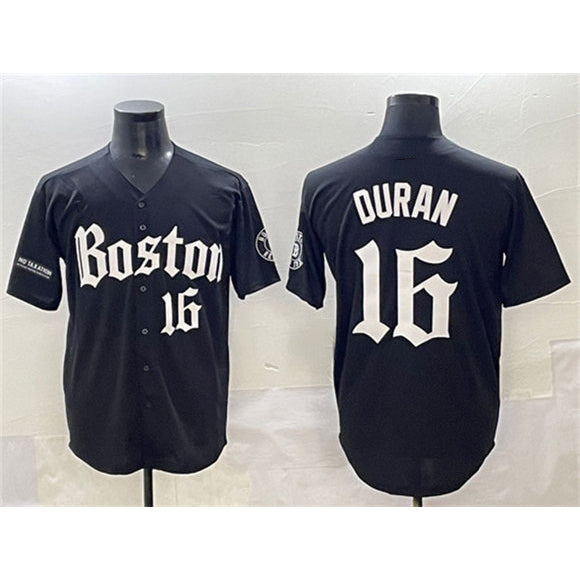 Boston Red Sox #16 Jarren Duran Black CONTON Gothic Vapor Limited Stitched Jersey