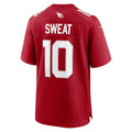 A.Cardinals #10 Josh Sweat Cardinal CONTON Game Player Jersey