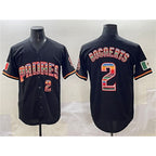San Diego Padres #2 Xander Bogaerts Black CONTON Mexico Cool Base Stitched Jersey