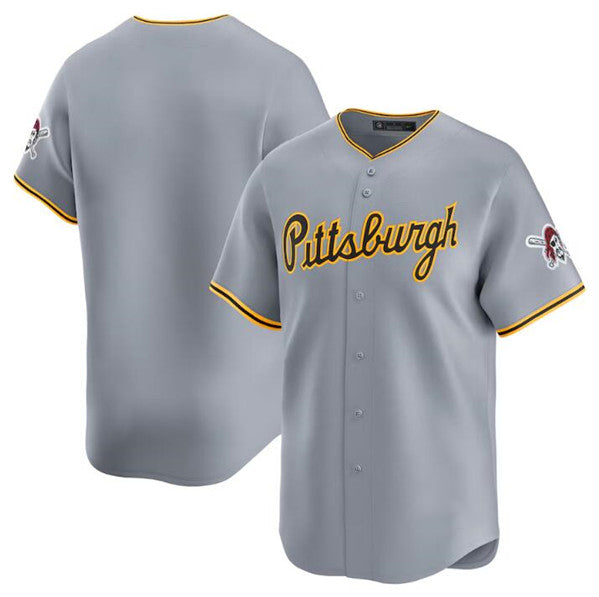 Pittsburgh Pirates Blank Gray CONTON Away Limited Stitched Jersey
