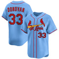 St. Louis Cardinals #33 Brendan Donovan Blue CONTON Alternate Limited Stitched Jersey