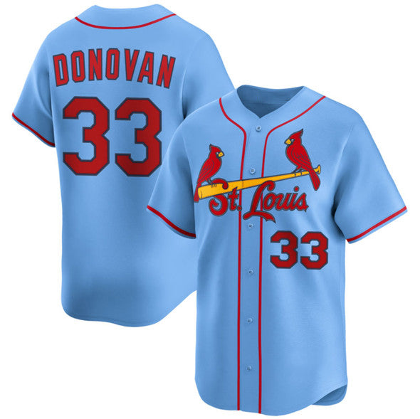 St. Louis Cardinals #33 Brendan Donovan Blue CONTON Alternate Limited Stitched Jersey