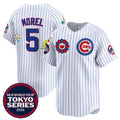 Chicago Cubs #5 Christopher Morel White CONTON 2025 Tokyo Series Limited Stitched Jersey