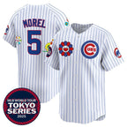 Chicago Cubs #5 Christopher Morel White CONTON 2025 Tokyo Series Limited Stitched Jersey