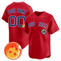 Custom Boston Red Sox x Dragon Ball Red CONTON Vapor Premier Limited Jersey - All Stitched