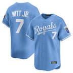 Kansas City Royals #7 Bobby Witt Jr. Player Light Blue CONTON Alt Limited Home Stitched Jerseys