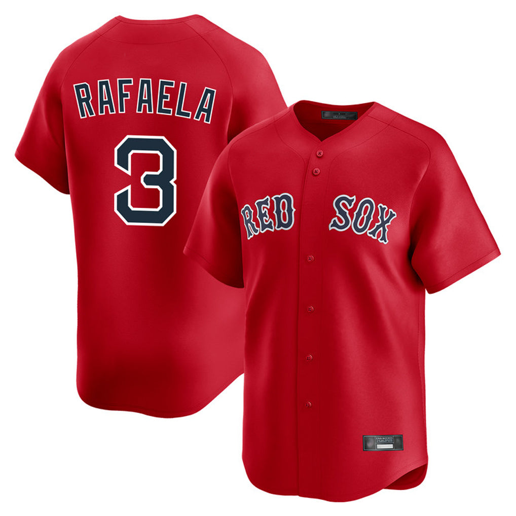 Boston Red Sox #3 Ceddanne Rafaela Player Red CONTON Limited Home Game Stitched Jerseys1