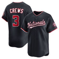 Washington Nationals #3 Dylan Crews Navy CONTON Alternate Limited Jersey