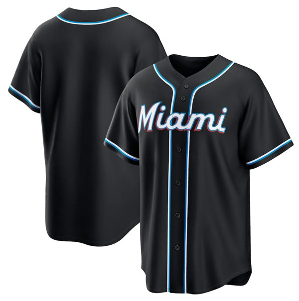 Miami Marlins Blank 2026 Black CONTON Out Stitched Jersey