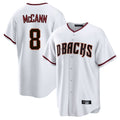 Arizona Diamondbacks #8 James McCann Player White CONTON Home Game Stitched Jerseys