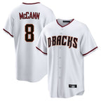 Arizona Diamondbacks #8 James McCann Player White CONTON Home Game Stitched Jerseys
