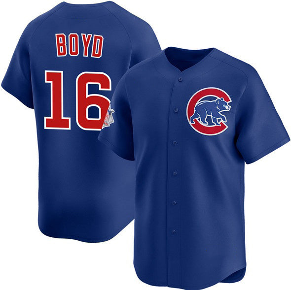 Chicago Cubs #16 Matthew Boyd Royal CONTON Limited Stitched Jersey