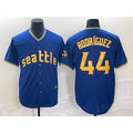 Seattle Mariners #44 Julio Rodriguez Blue CONTON 2023 City Connect Cool Base Stitched Jersey
