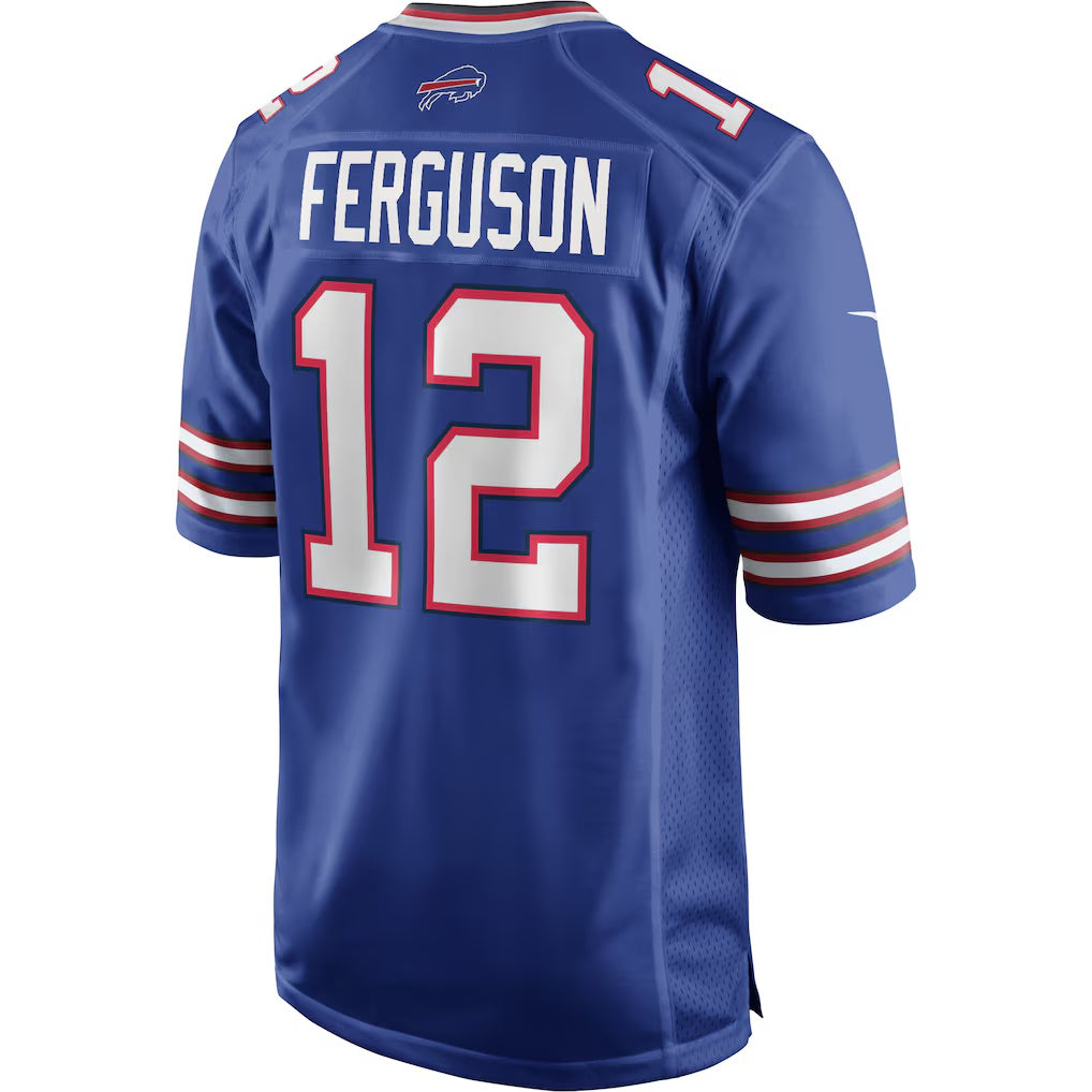 B.Bills #12 Joe Ferguson Royal CONTON Game Retired Player Jersey