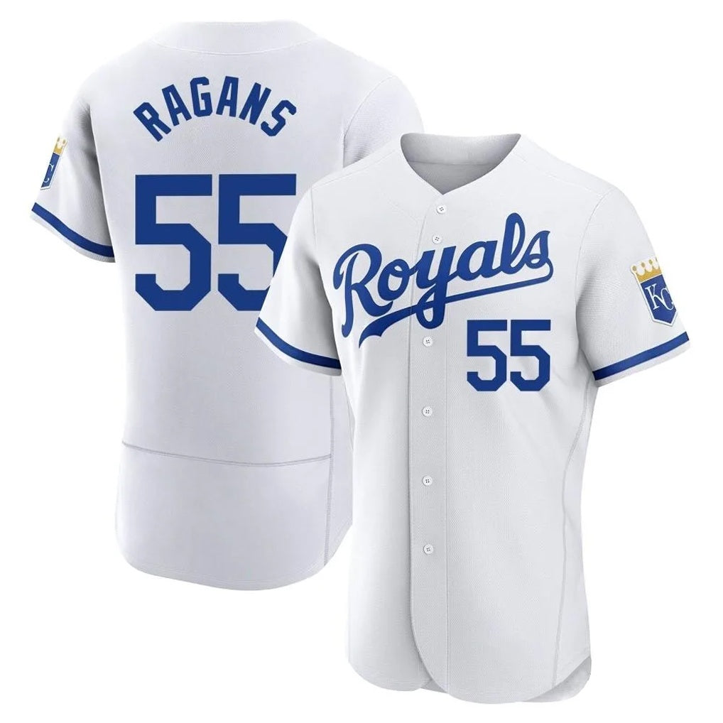 Kansas City Royals #55 Cole Ragans Player White CONTON Limited Elite Home Game Stitched Jerseys