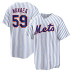 New York Mets #59 Sean Manaea White CONTON Home Replica Jersey