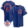 Chicago Cubs #4 Pete Crow-Armstrong Player Royal CONTON 150th Anniversary Home Game Stitched Jerseys