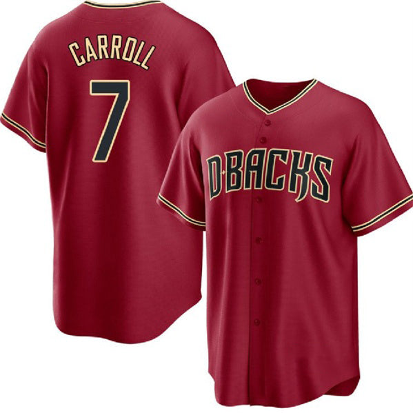 Arizona Diamondbacks #7 Corbin Carroll Red CONTON Cool Base Stitched Jersey