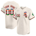 Custom Chicago White Sox Mexico Vapor Premier Limited Jersey V2- Cream CONTON