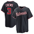 Washington Nationals #3 Dylan Crews Navy CONTON Alternate Replica Jersey