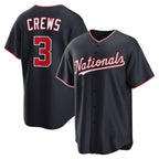 Washington Nationals #3 Dylan Crews Navy CONTON Alternate Replica Jersey