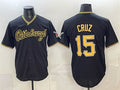 Pittsburgh Pirates #15 Oneil Cruz Black CONTON Limited Stitched Jersey