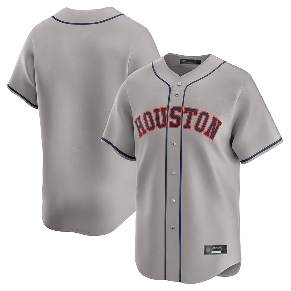 Houston Astros Blank Player Gray CONTON Home Limited Stitched Jerseys