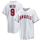 Los Angeles Angels #9 Zach Neto White CONTON Home Replica Jersey