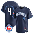Chicago Cubs #4 Pete Crow-Armstrong Player Navy CONTON City Connect 150th Anniversary Limited Home Stitched Jerseys