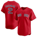 Boston Red Sox #2 Alex Bregman Red CONTON 2024 Alternate Limited Stitched Jersey