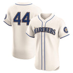 Seattle Mariners #44 Julio Rodr¨ªguez Cream CONTON Alternate 2 Elite Player Jersey