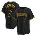 Arizona Diamondbacks #7 Corbin Carroll Player Black CONTON Snake Skin City Home Game Stitched Jerseys