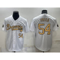 Atlanta Braves #54 Max Fried Number White CONTON 2022 All Star Stitched Cool Base Jersey
