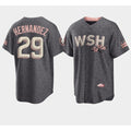 Washington Nationals #29 Yadiel Hernandez 2022 Grey CONTON City Connect Cherry Blossom Cool Base Stitched Jersey