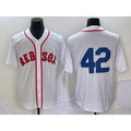 Boston Red Sox #42 Jackie Robinson White CONTON Cool Base Stitched Jersey