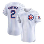 Chicago Cubs #2 Nico Hoerner Player White CONTON Limited Elite Home Game Stitched Jerseys